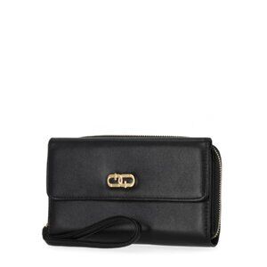 Time and Tru Women's Ainsley Bulk Clutch, Solid Black